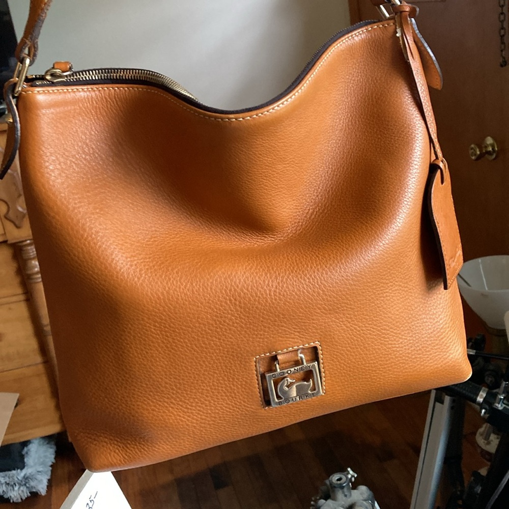 DOONEY & Bourke Caramel Colored Bag 12”x13 x3.5”
